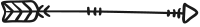 decorated-arrow outline